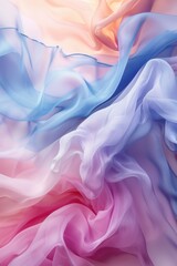 Obraz premium Pink and Blue Fabric Close-Up