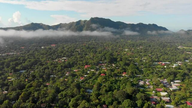 landscape in the morning Drone Valle de Anton