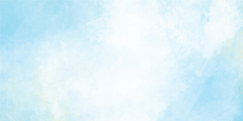 abstract watercolor painting blue sky and beautiful cloudscape for background, Natural sky beautiful blue and white texture background. blue sky with cloud.