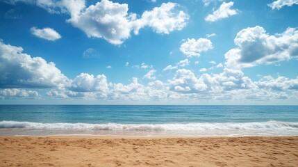 Fototapeta premium Coastline from sandy beach