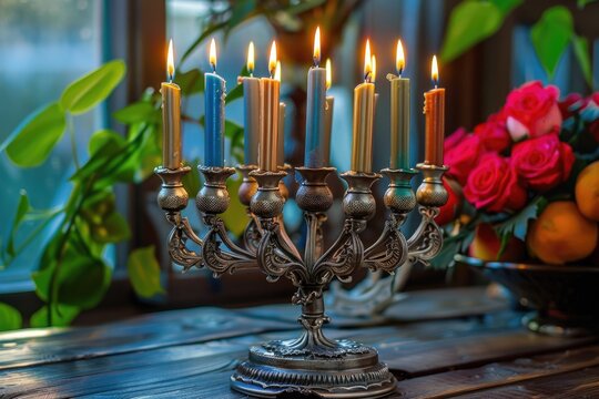 Candlelit table decor