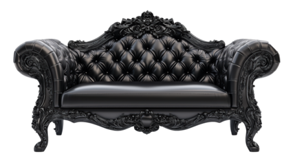 Elegant Black Chesterfield Sofa for Luxurious Interiors