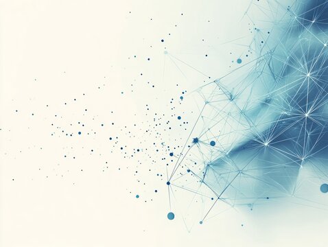 abstract powerpoint background, light theme with off-white background, with a graph with vertices and edges interconnected in a pattern along the bottom edge of the background