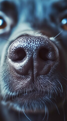 A cute dog close-up shot generated by AI
