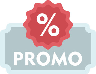 Promo sign showing a percentage discount offer for marketing and advertising