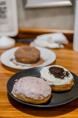 Three pieces of donuts