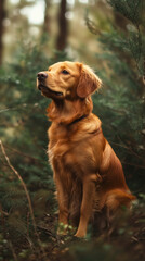 Fototapeta premium A cute dog close-up shot generated by AI