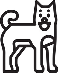 Dog icon symbol vector image illustration
