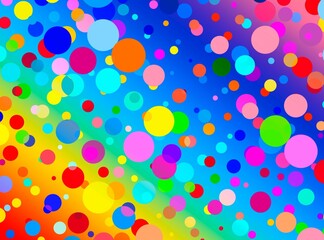 colorful background with circles