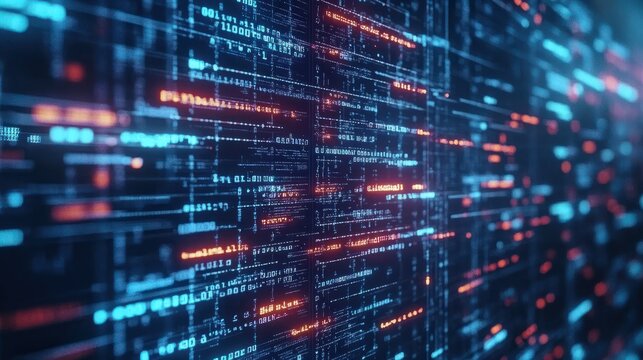 Programming code abstract technology background of software developer and. Computer script