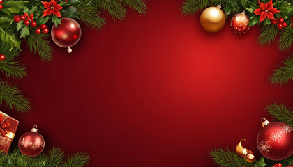 Red Christmas Background