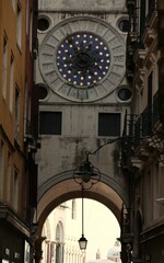 Landmark in Italy, church, cathedral, tower, lion, old building