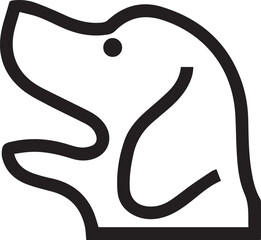Dog icon symbol vector image illustration
