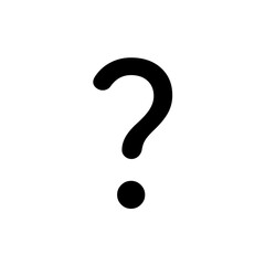 Minimalist Question Mark Icon
