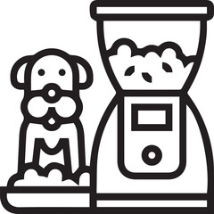 Dog icon symbol vector image illustration
