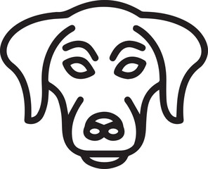 Dog icon symbol vector image illustration
