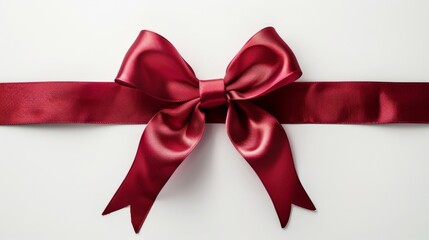 Red Satin Ribbon Bow - Gift Wrapping Ideas