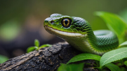 Fototapeta premium green snake