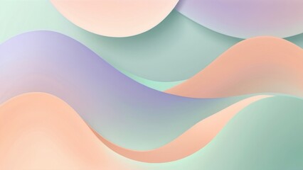 A vibrant and colorful wallpaper, abstract background featuring waves and circles