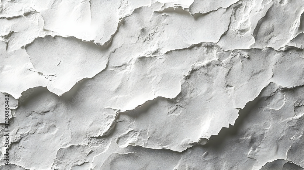 Poster textured white surface with irregular patterns and layers.