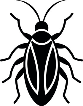 recommend clip art: Cockroach animal silhouette vector design