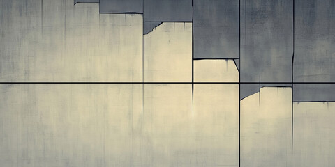 Abstract background with a grid of beige and gray panels.