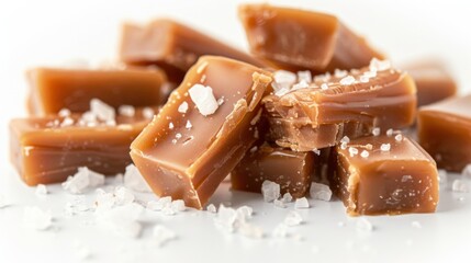 Close-up of Salted Caramel Candies