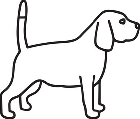 Dog icon symbol vector image illustration
