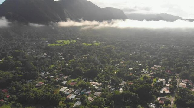 mist over the mountains Drone Valle de Anton