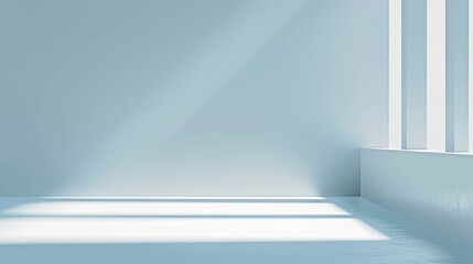 Minimalist Interior Design with Sunlight Streaming Through Windows