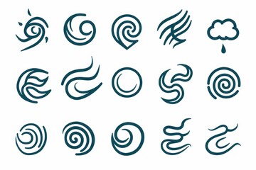 Obraz premium Swirly geometric patterns