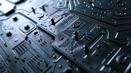 Abstract Futuristic Circuit Board Design - Technology Background