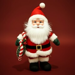 Merry Christmas. Cute Santa Doll