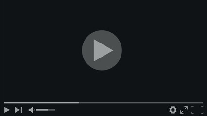 Video player template interface multimedia player mockup   © Anminsi