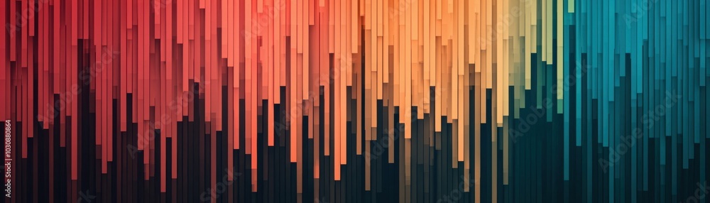 Poster vibrant abstract gradient lines create a stunning digital background.