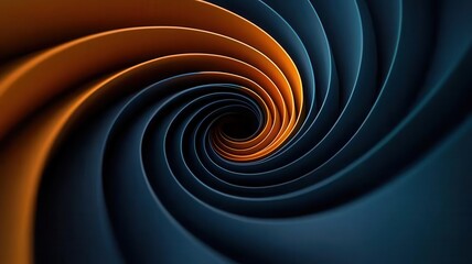Fototapeta premium Abstract representation of creative development as a glowing spiral with stages Ideation, Exploration, Refinement, and Presentation, 3D illustration