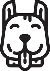 Dog icon symbol vector image illustration
