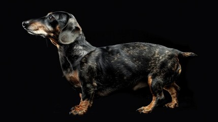 Black and Brown Dog on Black Surface
