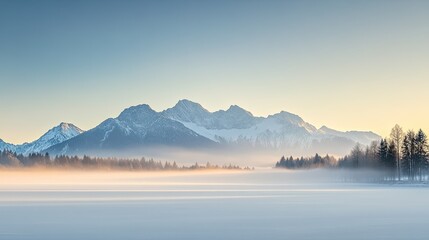Fototapeta premium landscape nature weather forecast weather report zugspitze winter fog clouds sea of fog 