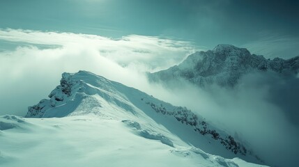 landscape nature weather forecast weather report zugspitze winter fog clouds sea of fog 
