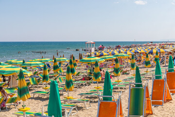 Plage de la Mer Ionienne, près de Metaponto, Italie