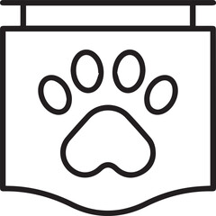 Dog icon symbol vector image illustration
