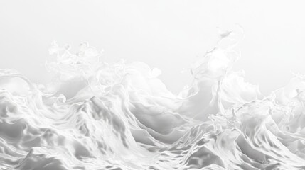 Black and White Wave of Liquid
