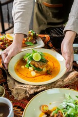 Nusantara indonesian traditional food chef south east asia