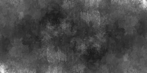Black and white grungy background or texture, featuring a haze of soft gray tones and abstract patterns. black backdrop concrete texture background banner pattern. dark paper texture background.
