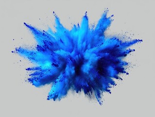Fototapeta premium blue ink splashes