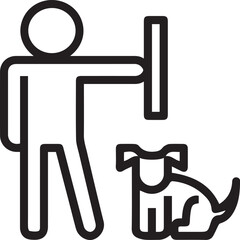 Dog icon symbol vector image illustration
