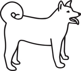 Dog icon symbol vector image illustration

