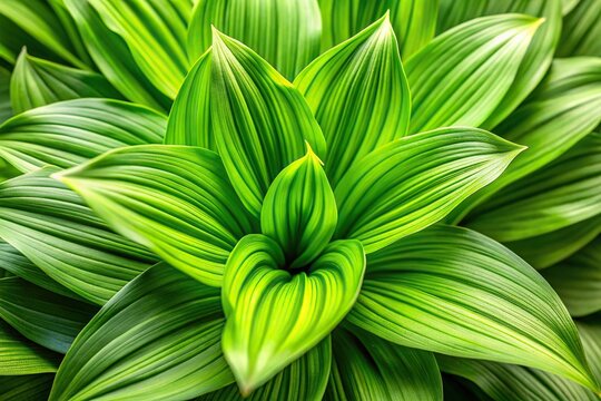 Fresh veratrum plant without flowers
