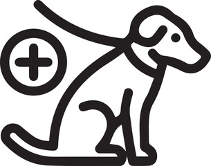 Dog icon symbol vector image illustration
